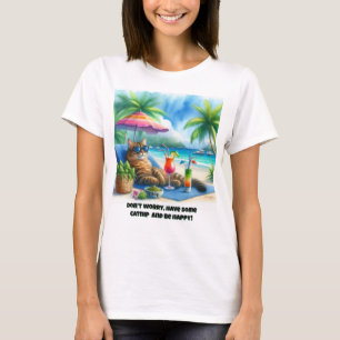 Lustiger Katzen-Slogan Katzenminze  T-Shirt