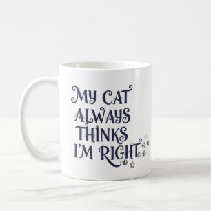 Lustiger Katzen-Text Kaffeetasse