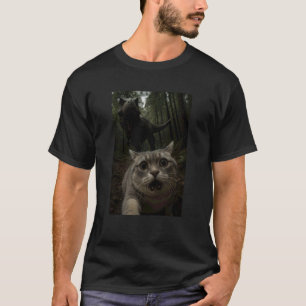 Lustiger Katzen-Tierliebhaber Trex Dinosaurier Sel T-Shirt