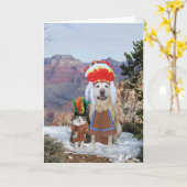 Lustiger Katzen-u. Karte (Gelbe Blume)