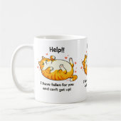 Lustiger Katzen-Valentins-Tassen Kaffeetasse (Links)