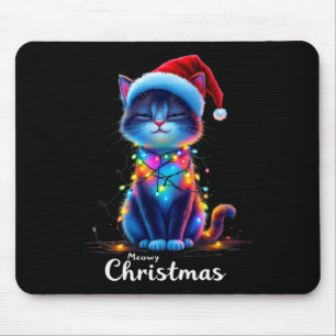 Lustiger Katzen-Weihnachts-Humor Mousepad