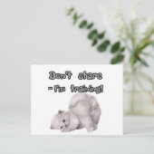 Lustiger Katzenaufkleber / Postkarte (Stehend Vorderseite)