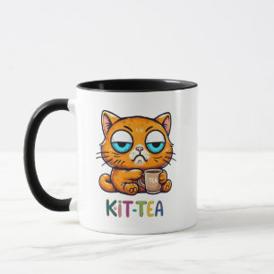 Lustiger Katzenbecher, Kitty Pun Humor-Geschenk Te Tasse