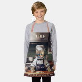 Lustiger Katzenchef-Caterer Süß Schürze (Getragen)