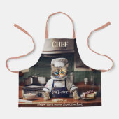 Lustiger Katzenchef-Caterer Süß Schürze (Vorderseite)