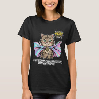Lustiger Katzenflüsterer-Superkraft-Tabby-Umhang-C T-Shirt