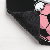 Lustiger Katzenfußball Mousepad (Ecke)