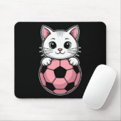 Lustiger Katzenfußball Mousepad (Mit Mouse)