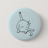 Lustiger Katzenhumor Button (Vorderseite)
