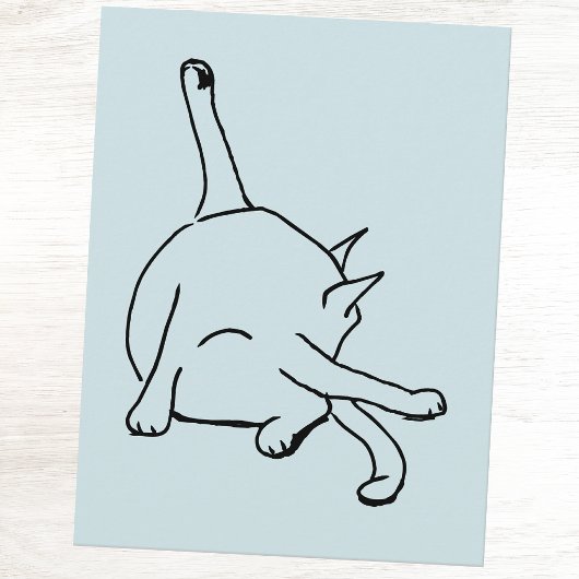 Lustiger Katzenhumor Postkarte