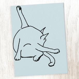Lustiger Katzenhumor Postkarte