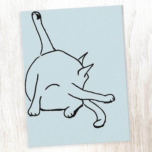 Lustiger Katzenhumor Postkarte