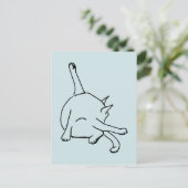 Lustiger Katzenhumor Postkarte (Stehend Vorderseite)