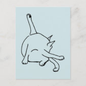 Lustiger Katzenhumor Postkarte (Vorderseite)