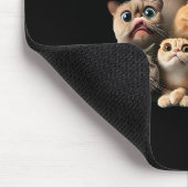 Lustiger Katzenkunst Druck Mousepad (Ecke)