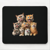 Lustiger Katzenkunst Druck Mousepad (Vorne)