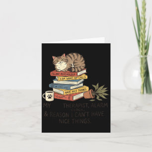 Lustiger Katzenliebhaber Mein Therast Wecker &amp; Karte