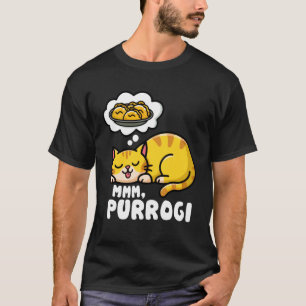 Lustiger Katzenliebhaber Purrogi Polnisches Essen T-Shirt