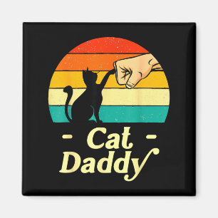 Lustiger Katzenpapa Vintage Katzenliebhaber Katzen Magnet