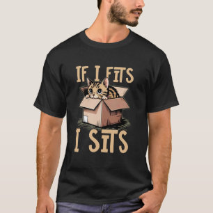 Lustiger Katzensitz im Karton Moment T-Shirt