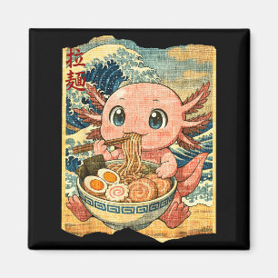 Lustiger Kawaii Axolotl Ramen Nudel Schale Japanis Magnet