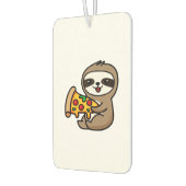 Lustiger Kawaii Chibi Faultier mit Pizza � Süße Ca Autolufterfrischer (Links)