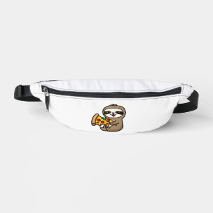 Lustiger Kawaii Chibi Faultier mit Pizza � Süße Ze Bauchtasche