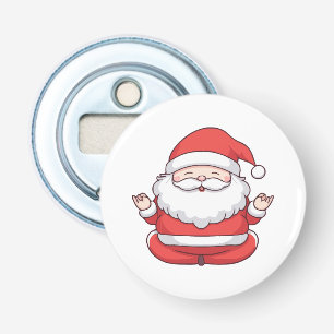Lustiger Kawaii Nikolaus Yoga Meditation Flaschenöffner