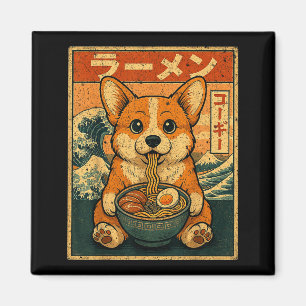 Lustiger Kawaii Ramen Corgi Japanische Nudeln Corg Magnet