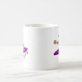 Lustiger Kayaking Flamingo Kaffeetasse (Mittel)