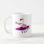 Lustiger Kayaking Flamingo Kaffeetasse (Links)