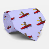 Lustiger Kayaking Otter Krawatte (Gerollt)