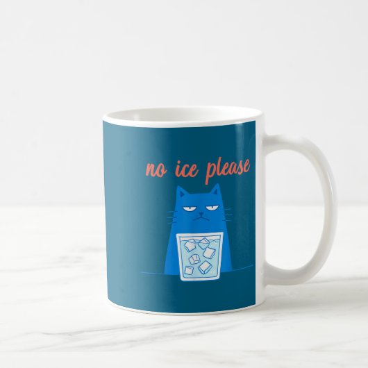 Lustiger Kein Eis Bitte Meme  Kaffeetasse (Rechts)
