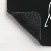 Lustiger Kein Golf Heute Trauriger Stickman Golfer Mousepad (Ecke)