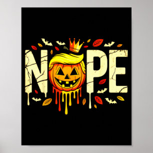 Lustiger Kein-König-Halloween 2025 Distressed-USA- Poster