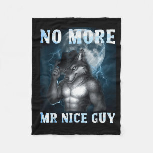 Lustiger Kein Netter Kerl Mehr Alpha Wolf Meme Aus Fleecedecke