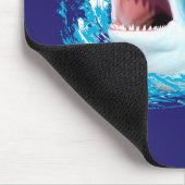 Lustiger Kein-Phishing-Hai Mousepad (Ecke)