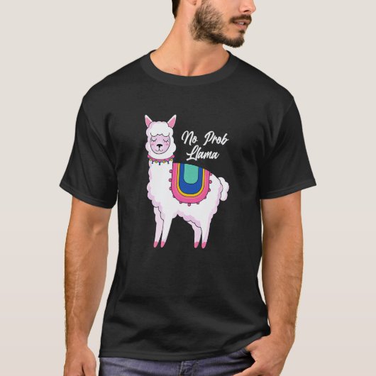 Lustiger Kein Problem-Llama T-Shirt (Vorderseite)