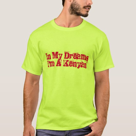 Lustiger Kenyan-laufendes T-Shirt (Vorderseite)