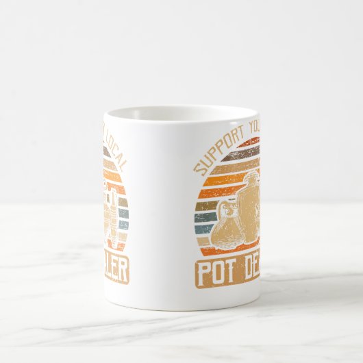 Lustiger Keramikmacher formt Ofen Töpferei Kaffeetasse (Mittel)