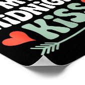 Lustiger Kerl, mein Mitternachtskuss Valentinstag Poster (Ecke)