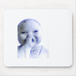 Lustiger KI-Baby-hält-Lachen-Meme Mousepad