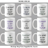 Lustiger KI/Chatbot Geeky Tech-Enthusiast Benutzer Kaffeetasse