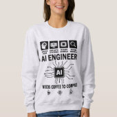 Lustiger KI-Ingenieur Code-Programmierer Entwickle Sweatshirt (Vorderseite)