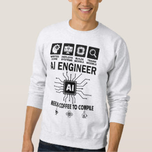 Lustiger KI-Ingenieur Code-Programmierer Entwickle Sweatshirt