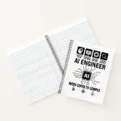 Lustiger KI-Ingenieur Codierer Programmierer Entwi Notizblock (Innenseite)