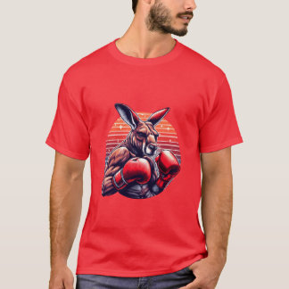 Lustiger Kickboing- oder Boing-Humor-Sport-Känguru T-Shirt