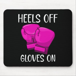 Lustiger Kickboxen-Box-Spruch Fersen Frei Handschu Mousepad