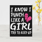 Lustiger Kickboxer - Ich liebe Kickboxen  Karte (Gelbe Blume)